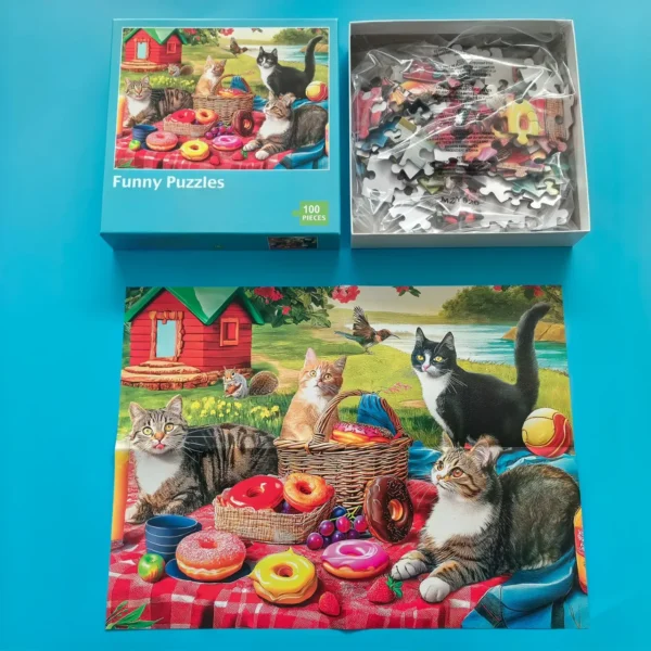 100 Pieces Puzzles for Adults and Kids - 15" x 11" - Image 3