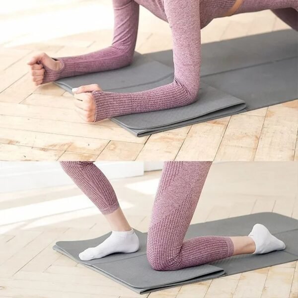 Foldable Yoga Mat Eco-Friendly TPE Folding Travel Fitness Exercise Mat - Image 3